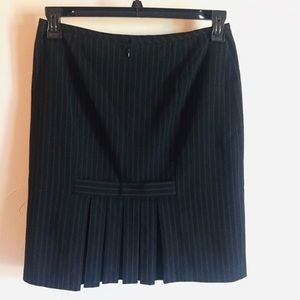 Black Pin Stripped Suit Skirt